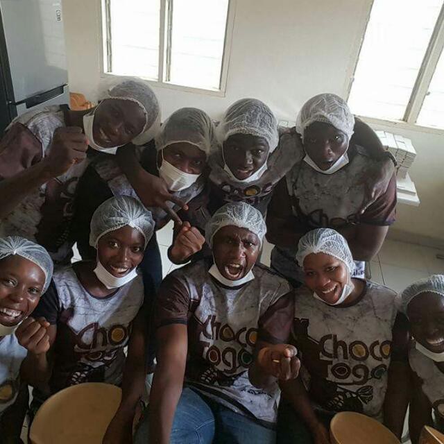 Photo of Togolese chocolate makers 