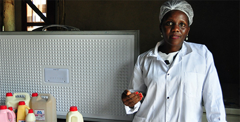 Sylvia Natukunda, a yougurt business owner