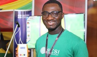 Isaac Sesi, a youth entrepreneur in Ghana