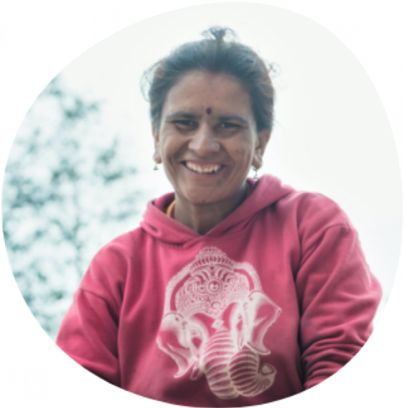 Radhika Bolakhe, a smallholder farmer in Nepal who is expanding her dairy business with access to modern machinery.