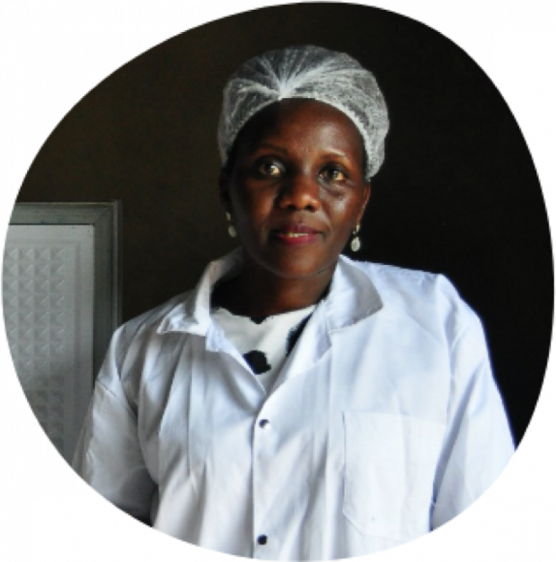 Sylvia Natukunda, a Ugandan business owner working to keep her yogurt company running through the pandemic.